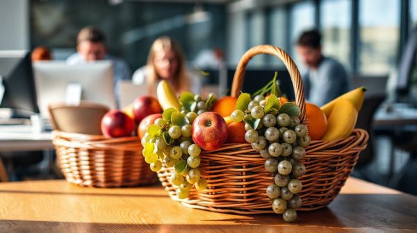 Les avantages d'une corbeille de fruits au bureau pour votre équipe
